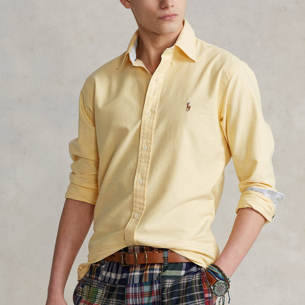 Ralph Lauren Slim Fit Oxford Shirt - Yellow | Visual Impact