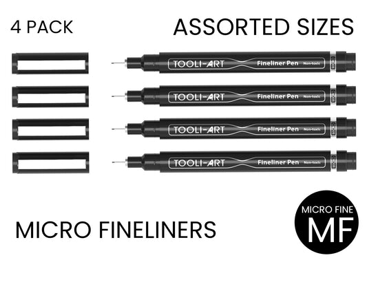 VIKAVAS 12 sizes Black Drawing Pens Micro-pen for UAE