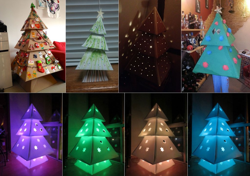 Makedo Cardboard Christmas Tree Customizations