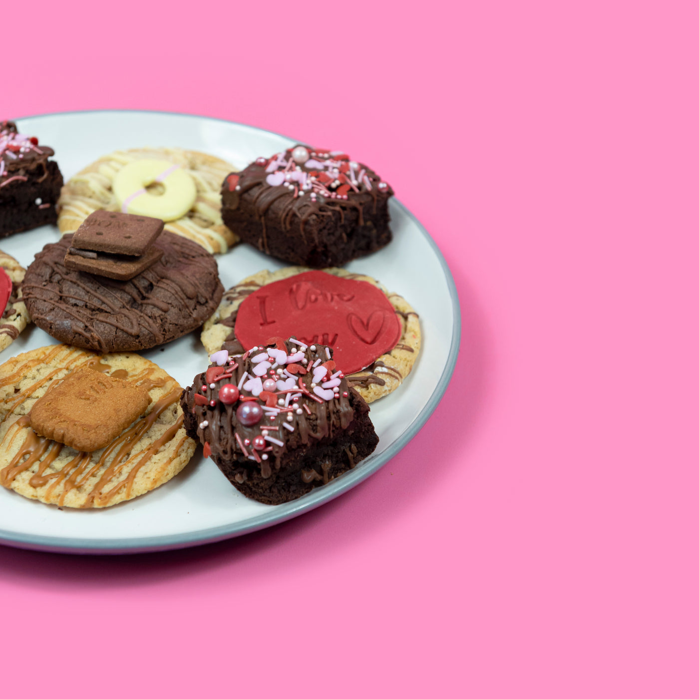 Valentines Cookies & Brownie Hamper