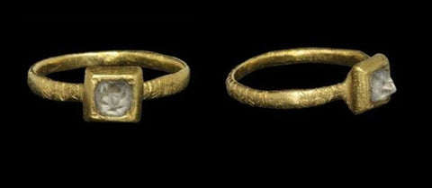 One of the world's first diamond engagement rings