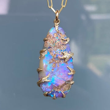 Lightning Ridge Opal Pendant : r/Opals