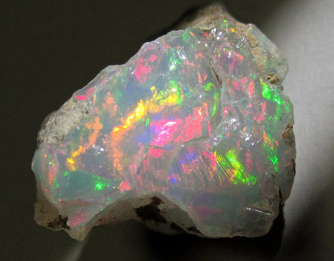 Precious Ethiopian Opal from Shewa Province. Rough Ethiopian Opal Sample. Image by James St. John