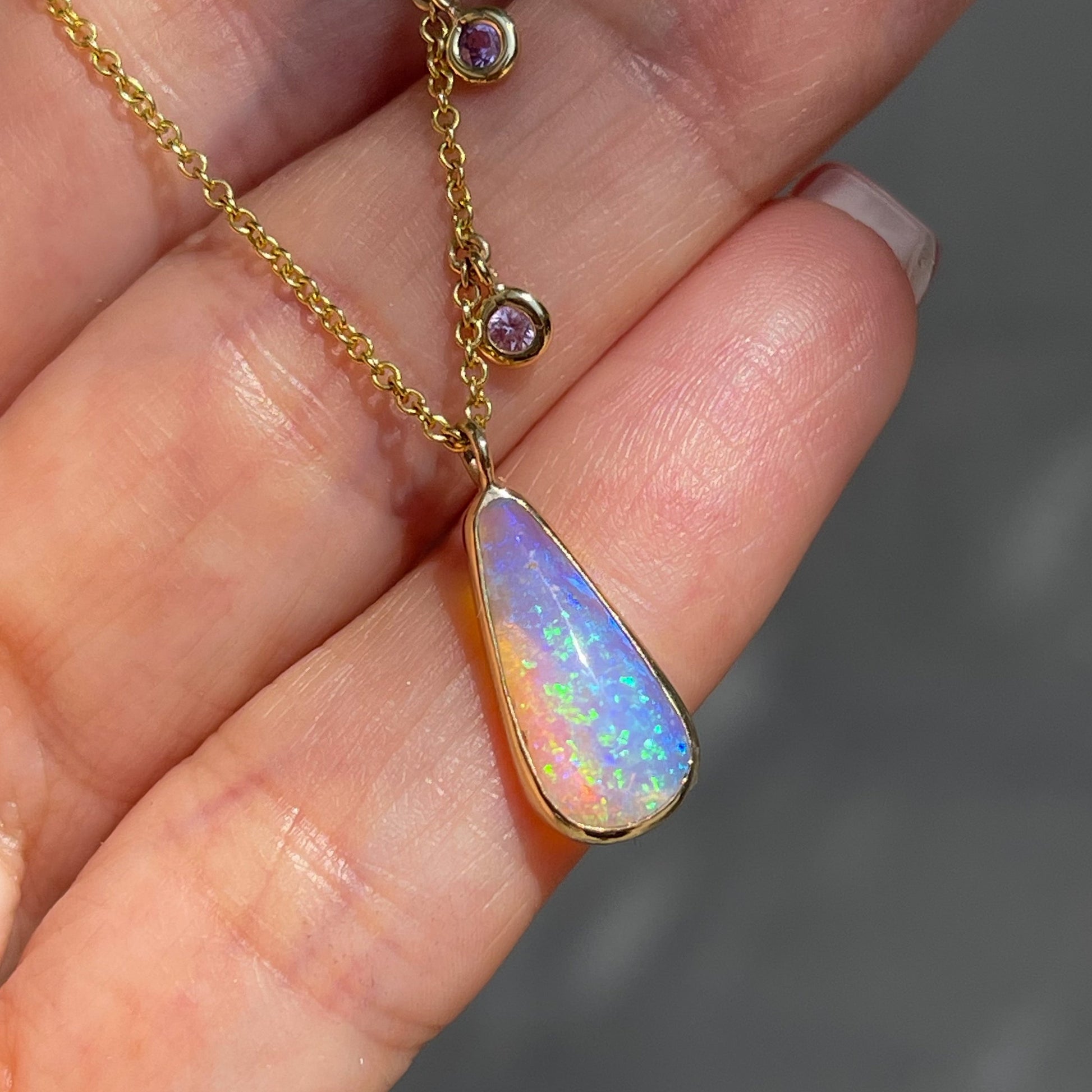 Dawn's Light Opal Necklace | Pipe Opal Necklace | NIXIN