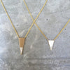 triangle diamond necklace