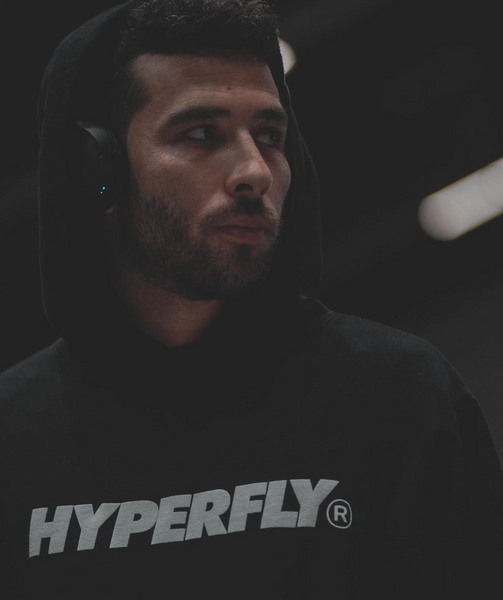 Athlete Brandon Walensky in a black hoodie.