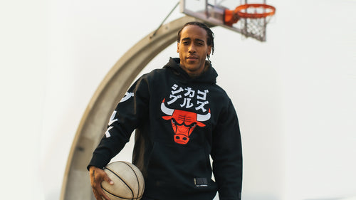 Chicago Bulls NBA x Hyperfly Katakana T-Shirt - Black