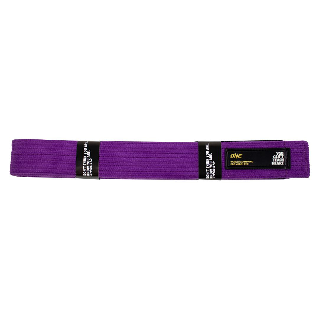 HYPERFLY x ONE Comp Belt Gi Belt Hyperfly Purple A0 