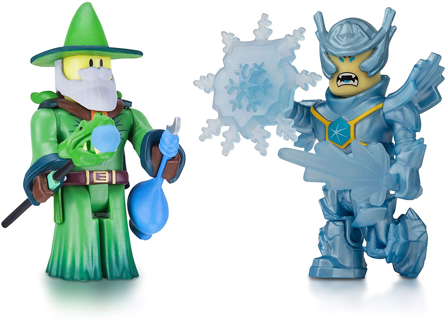 Roblox Figure 2 Pack Emerald Dragon Master And Frost Guard General Bargain Box - ice armor roblox