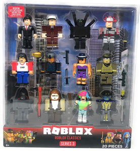 Roblox Series 3 Roblox Classics 20 Piece Set Bargain Box - roblox toys home bargains