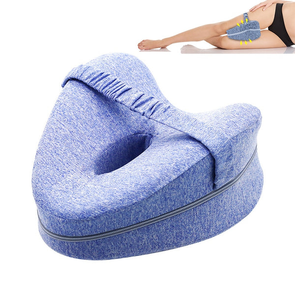 Orthopedic Leg Pillow Orthopedic Foot Pillow With Memory Effect Comfort  Memory Pillow Under The Head With A Recess Under The Shoulder Isolated On  White Background Sleeping Support Pillow Stock Photo - Download