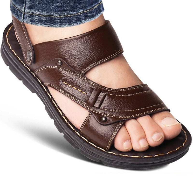 mens leather sandals