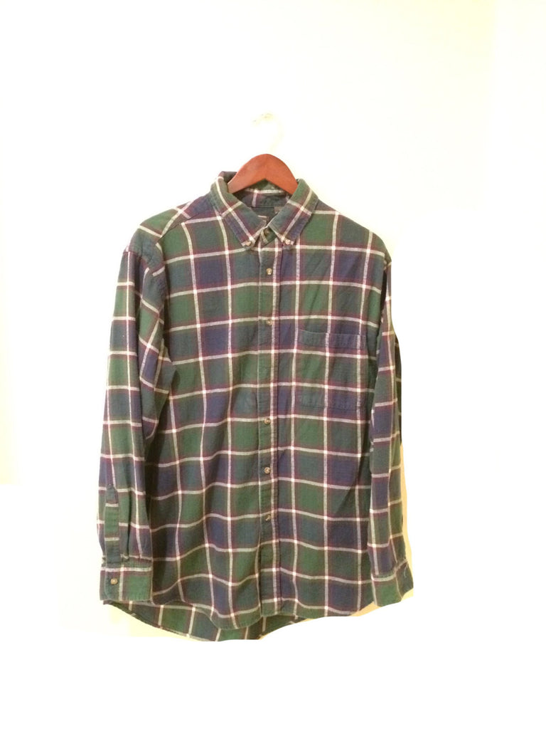 Bow Down Shirt in Plaid Flannel (Blue/Green/Red). | Bambi and Falana