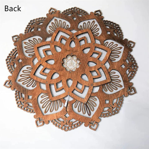 wall lights Mandala Yoga Room Night Light LED Multilayered Laser Cut Carved Light LED Elegant Wooden Mandala Hanging Lamp Dropshipping wall lamps for bedroom