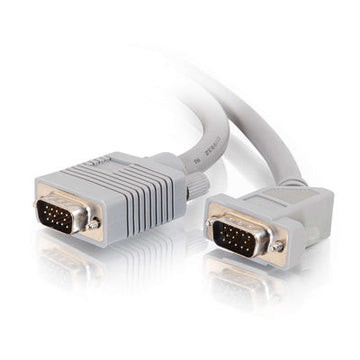 CABLES TO GO 35011 3ft Premium Shielded HD15 SXGA M/M Monitor Cable with 45&deg; Angled Male Connect