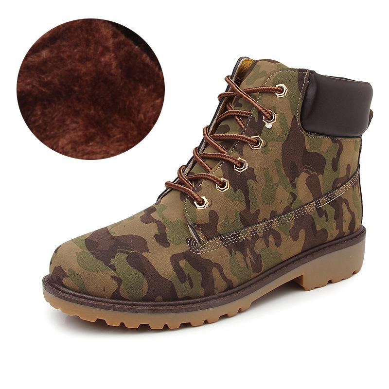 Twisted Voorbereiding geschenk Gevoerde Herfst Winter Schoenen Martin Boots Army (maat 36-46) –  superschoenen