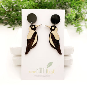 Magpie dangle earring