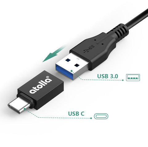 Adaptateur USB C vers Ethernet, atolla Adaptateur Thunderbolt 3