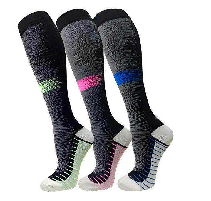 Compression Socks & Stockings(3 Pairs) for Women & Men-Workout And ...