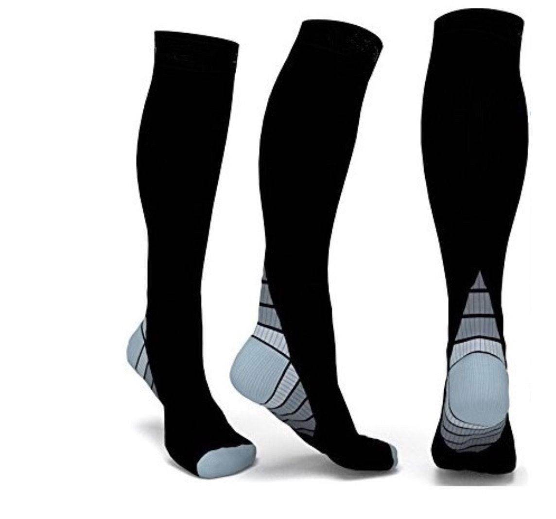 Athletic Fit Compression Socks with Graduated Target Zones 20-30 mmHg ...