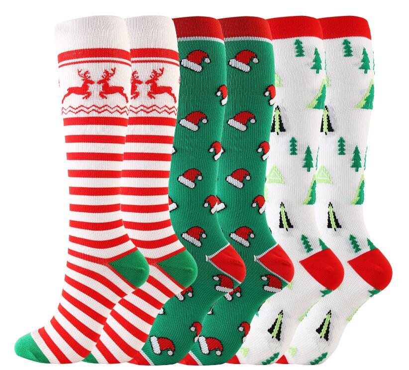 The Latest Christmas Compression Socks support 20-30mmHg-Beauty and Be ...