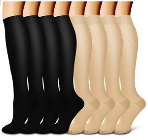 Compression Socks For Women& Men circulation(8 Pairs),Stockings-Best for Running,Sports,Hiking,Flight travel,Pregnancy