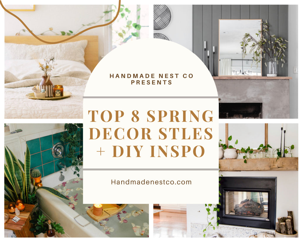 Check out our top 8 spring decor styles and diy inspo that’s trending hard in 2021, presented by handmade nest co