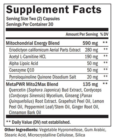 MetaPWR Mito2Max Energy & Stamina Complex