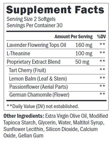 doTERRA Serenity Softgels Ingredients