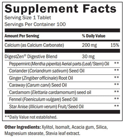 doTERRA DigestTab Ingredients