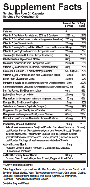 doTERRA Microplex VMz Ingredients