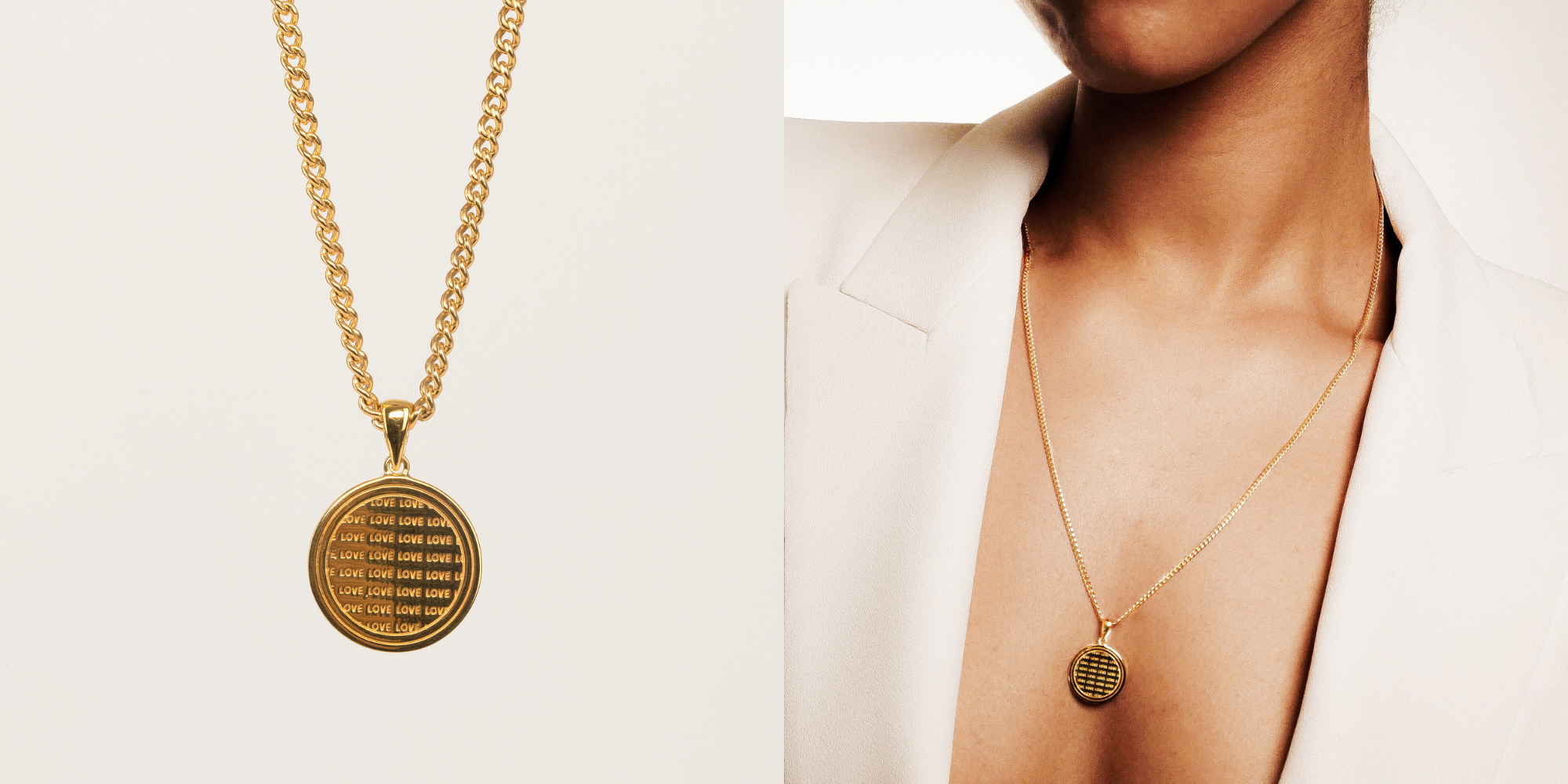 Gwen Beloti Gold Love Note Necklace