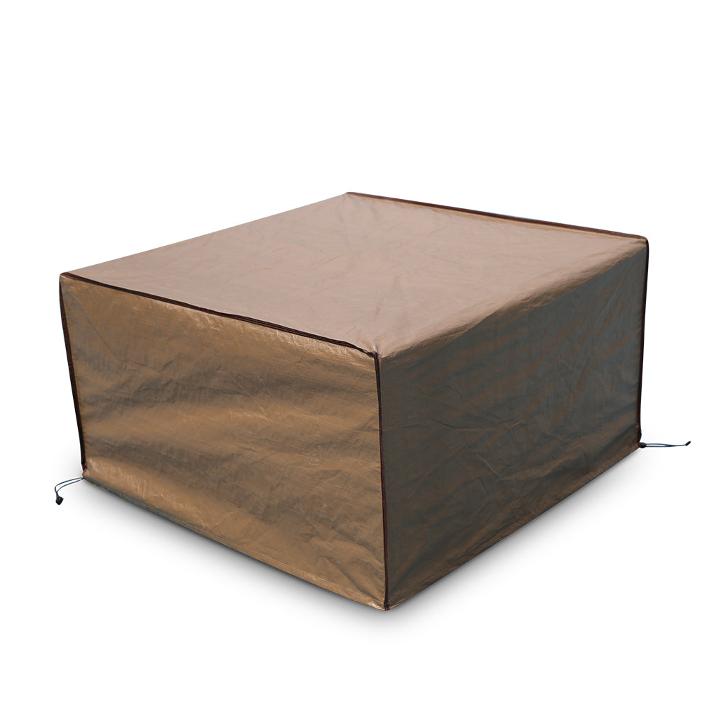Square Fire Pit/table Cover Outdoor Cover Waterproof, 43-inch, Brown