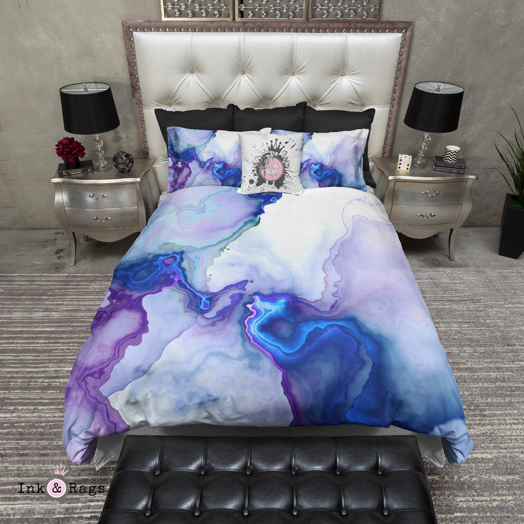 Electric Marble Bedding Collection – Ink and Rags