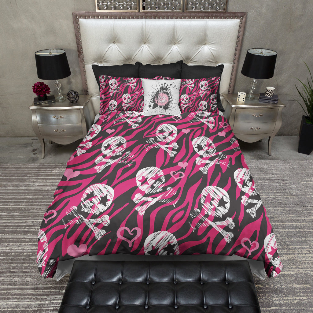 pink zebra bed sheets