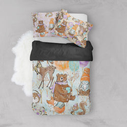 Winter Mornings Woodland Crib And Toddler Size Comforter Sets