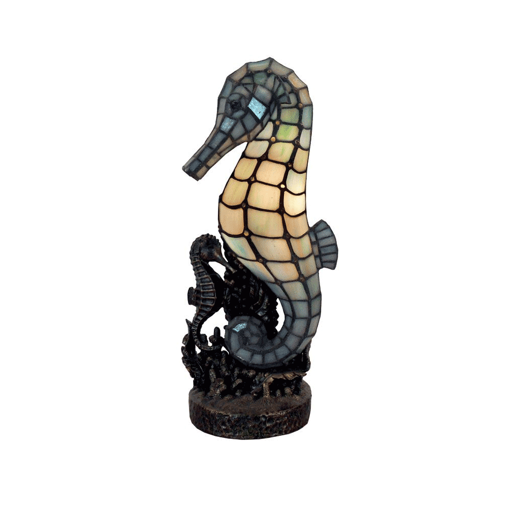 Seahorse Tiffany Table Lamp - lightsuponline product image