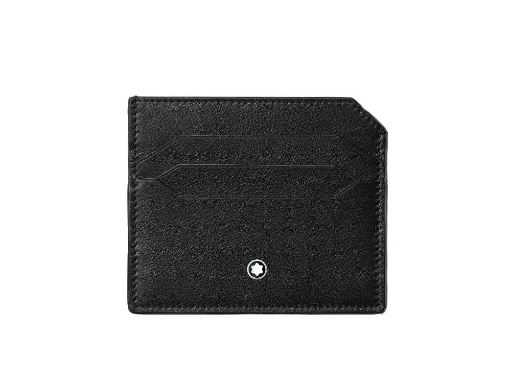 Montblanc M Gram 4810 Pocket holder, Leather, Cotton, Black, Cards, 12 -  Iguana Sell AU
