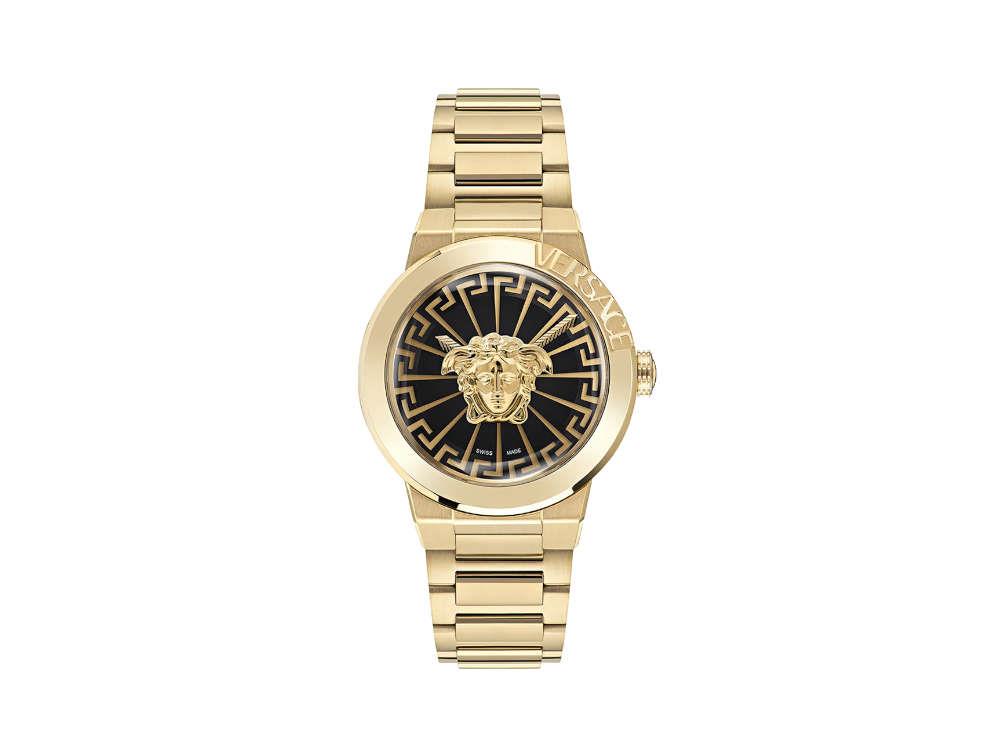 Versace Medusa Infinite Gent Quartz Watch, PVD Gold, Black, 47 mm, VE7 -  Iguana Sell AU