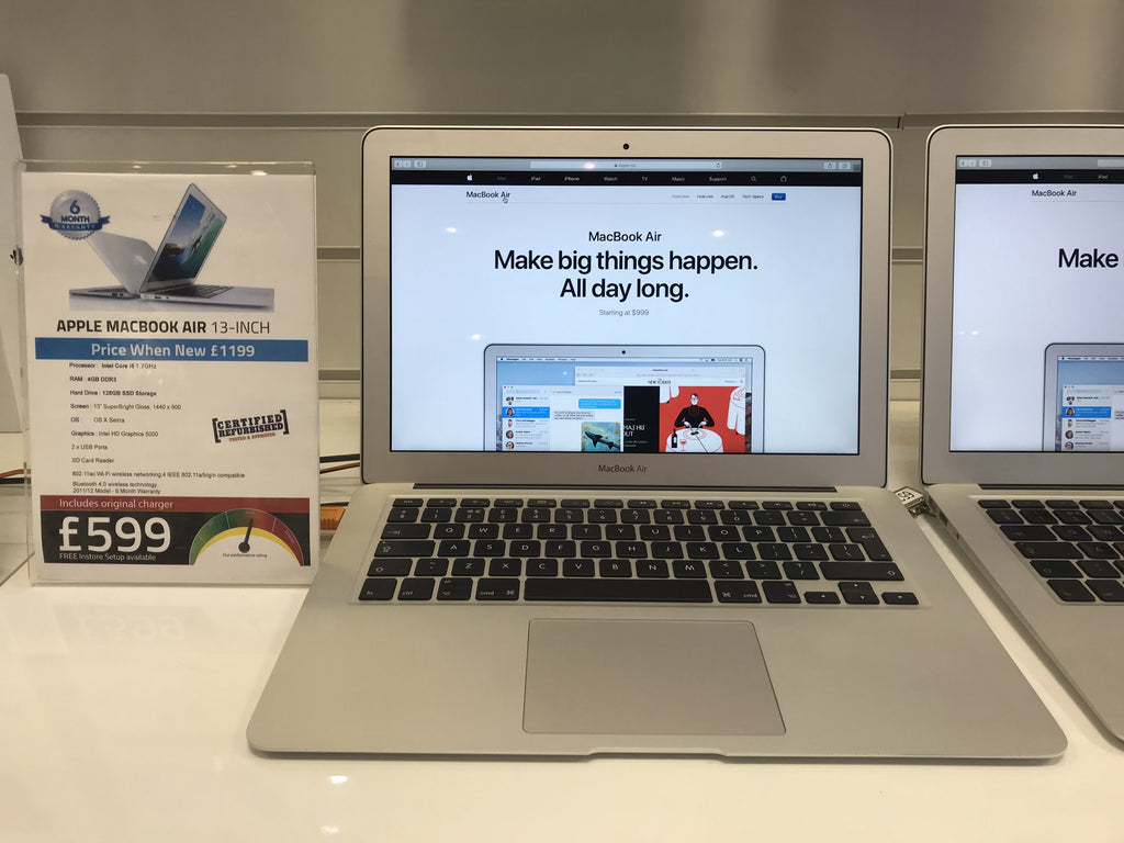 what apple operating system is on 2017 apple macbook air