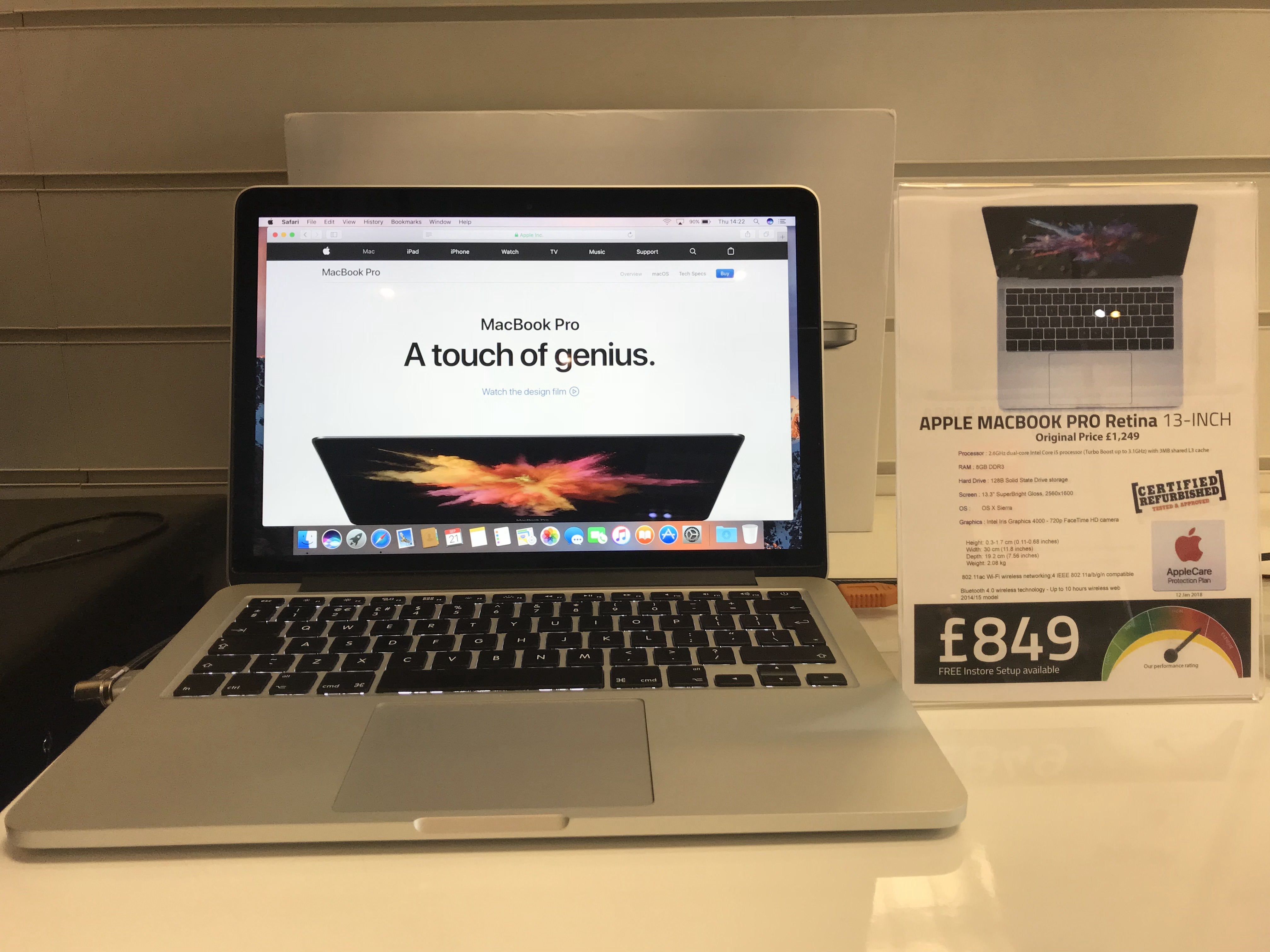 is the 2015 macbook pro 13 inch retina upgradeable