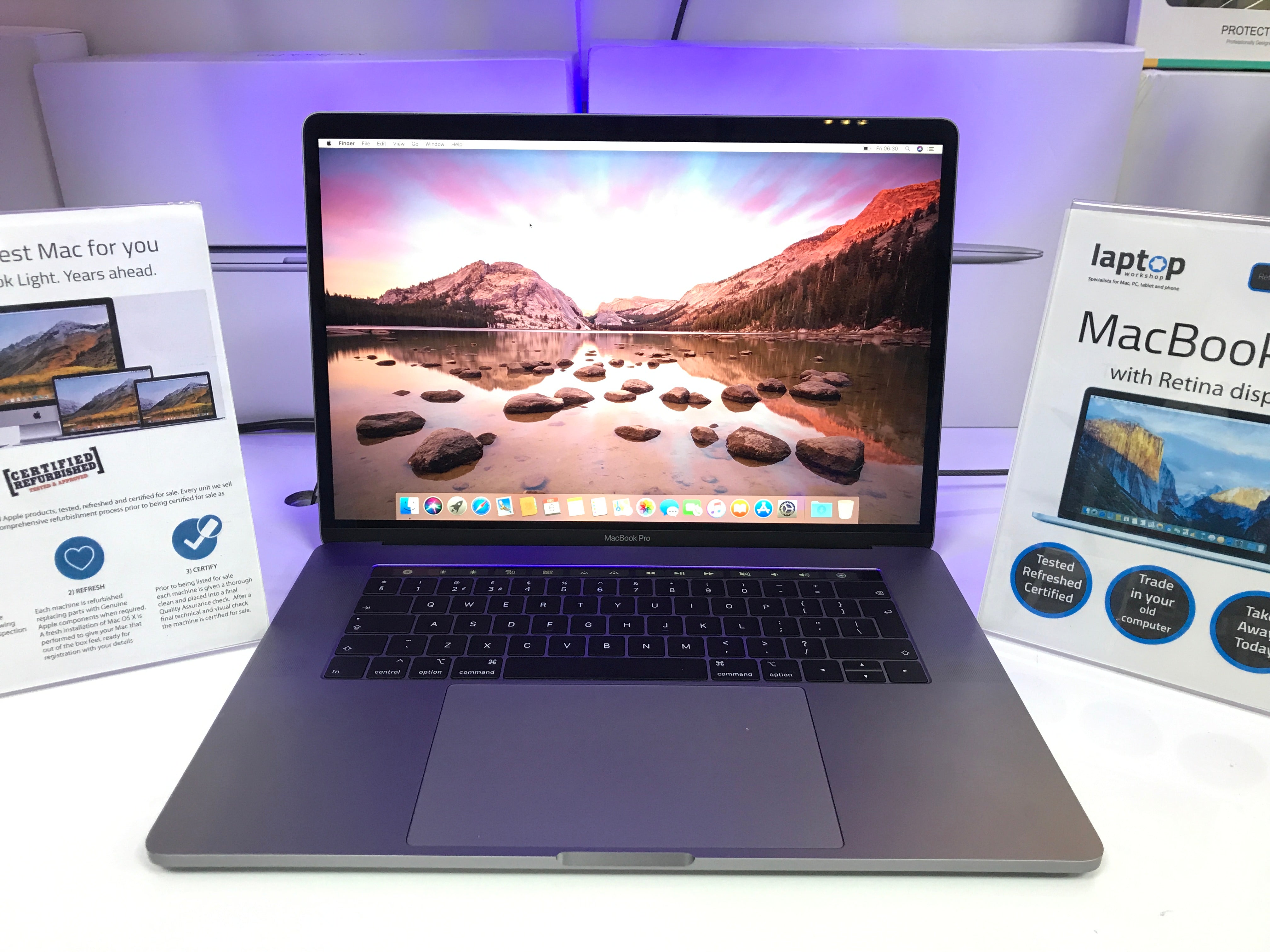 Apple MacBook Pro 15.4-inch 16GB 256GB Touchbar | Laptop Workshop