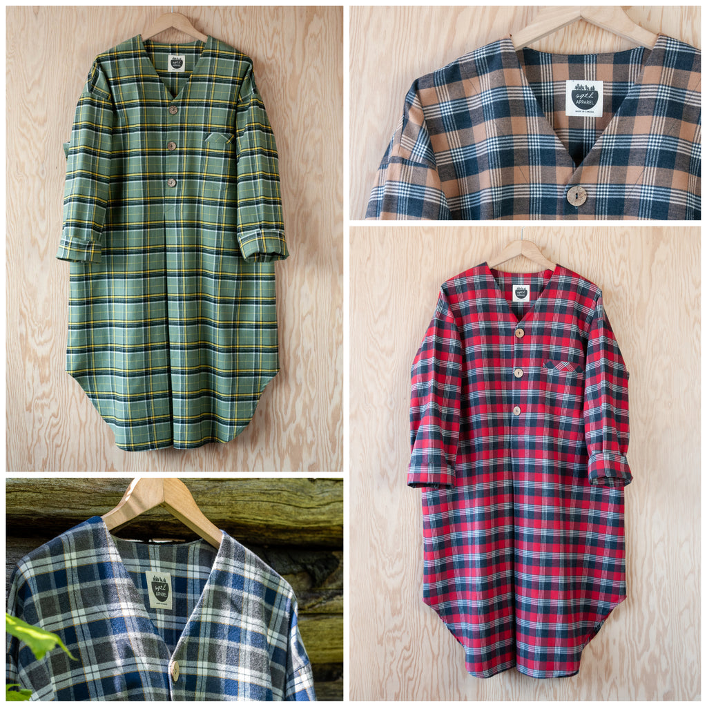 Collage of 4 classic nightshirts