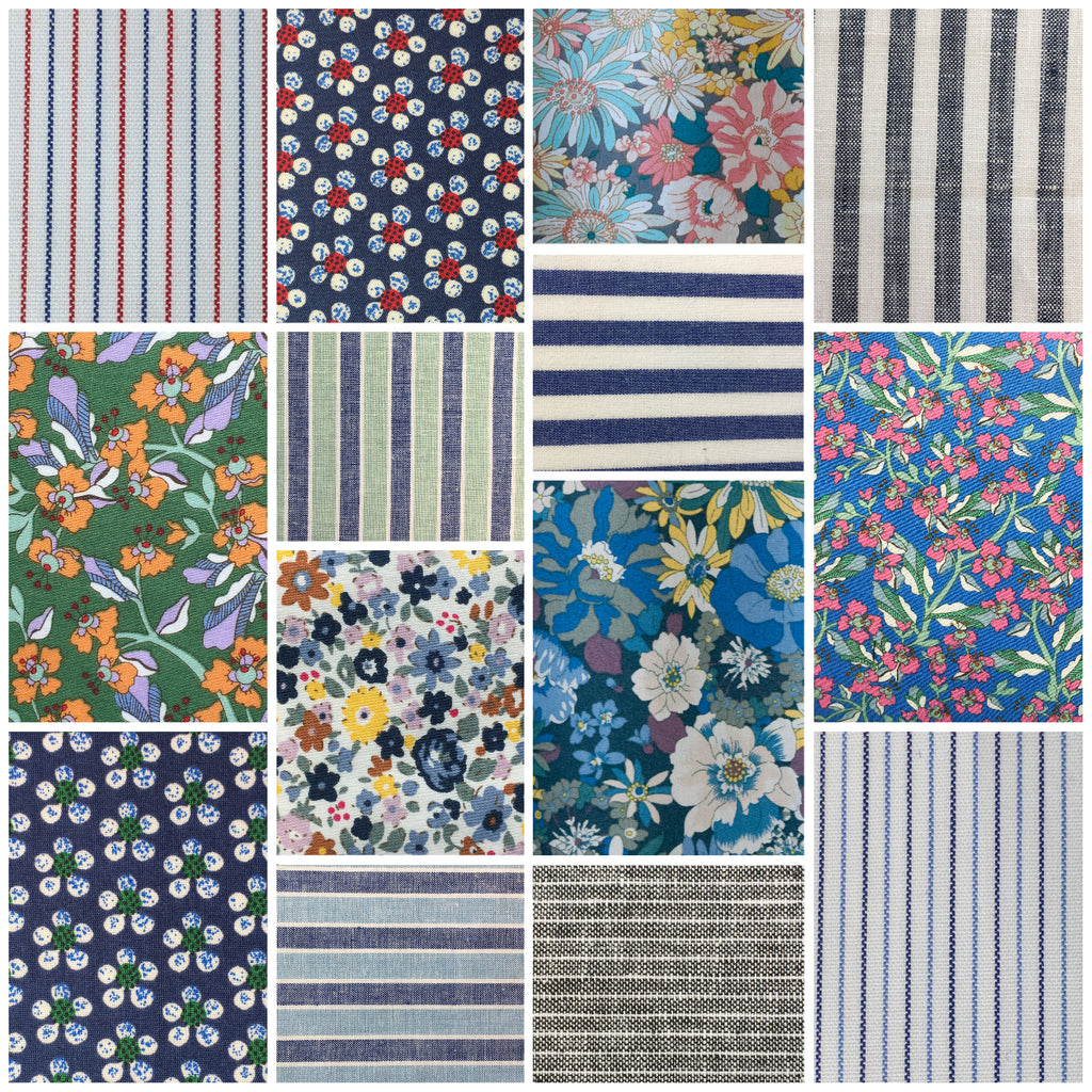 Spring Sleepwear Fabric Collage