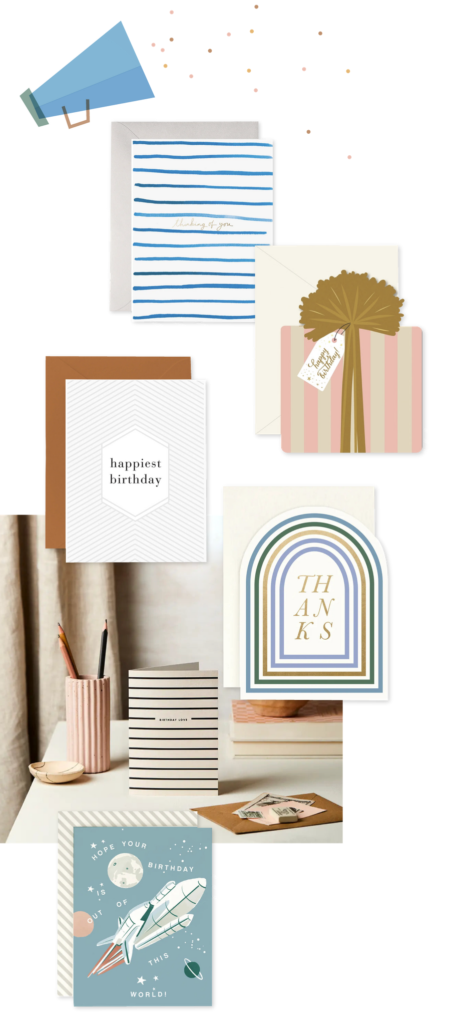urbanic paper boutique los angeles california gifts stationery gift wrap birthday thinking of you thanks greeting cards