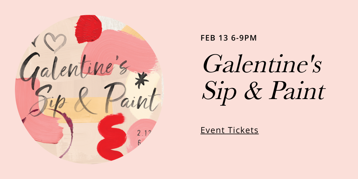 urbanic paper boutique los angeles california gifts stationery greeting cards valentines hearts pink and red love romance friendship galentines sip and paint event