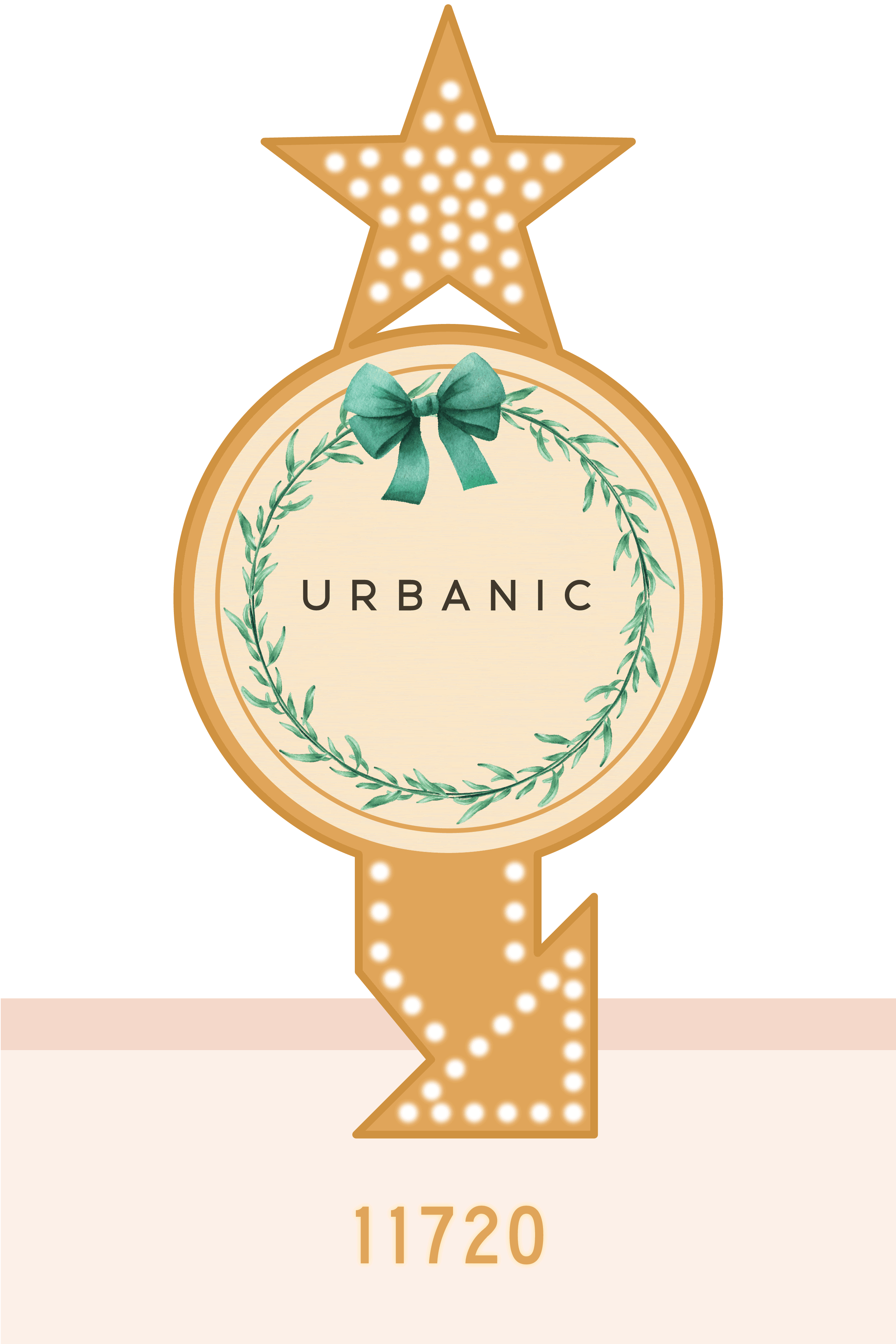 urbanic paper boutique los angeles california gifts stationery holiday holidays greeting cards sign store front flagship lights address