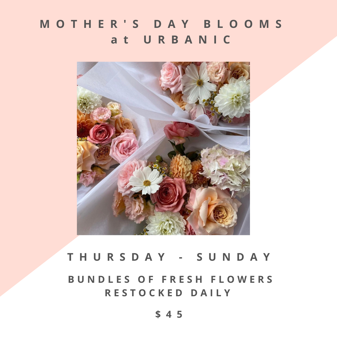 urbanic paper boutique los angeles california gifts stationery mothers day mom flowers blooms bouquets
