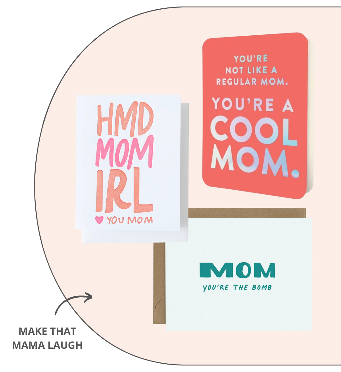 urbanic paper boutique los angeles california gifts stationery mothers day mom momma mama grandma sister bestie pet moms laugh