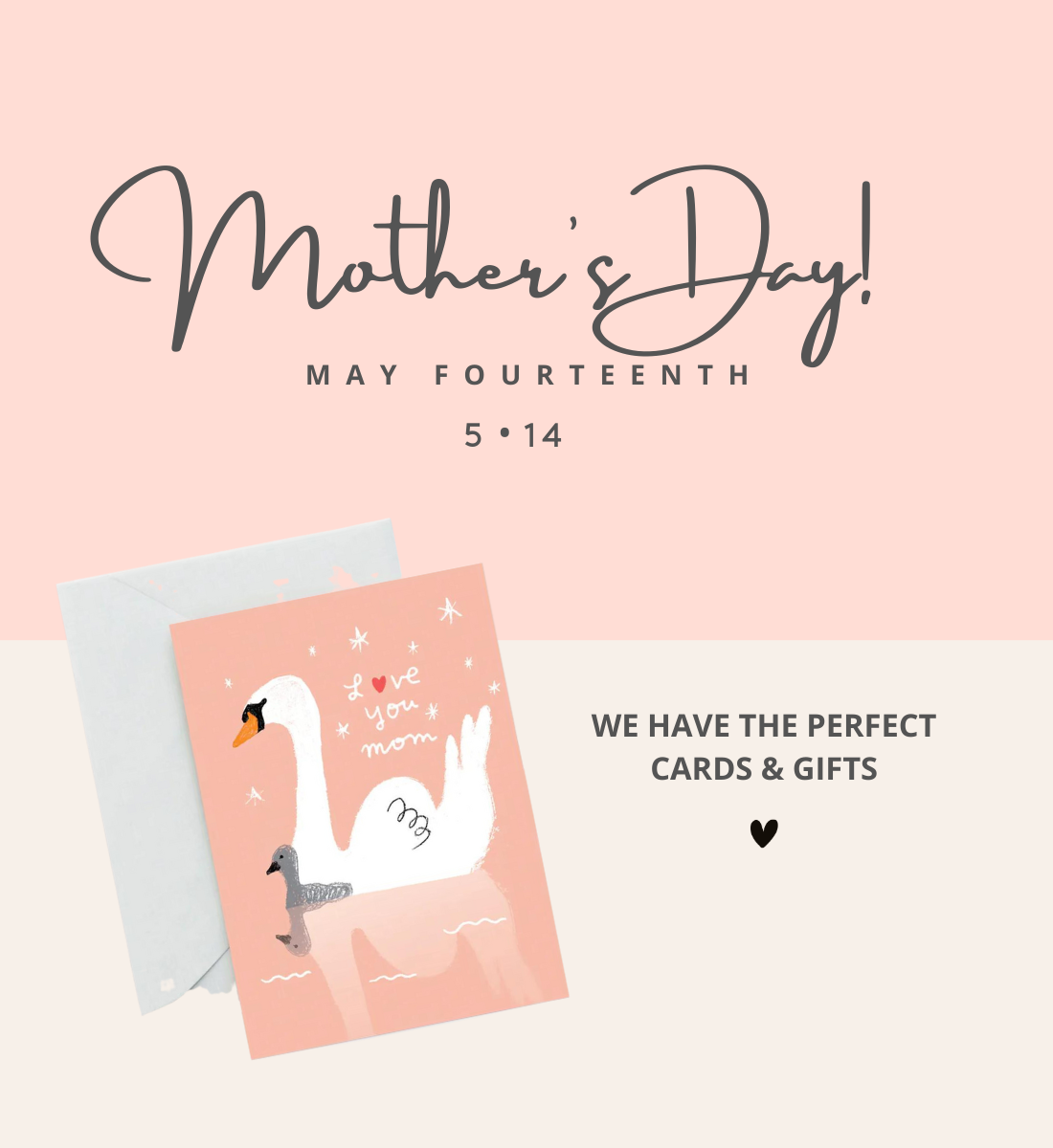 urbanic paper boutique los angeles california gifts stationery mothers day mom momma mama grandma sister bestie pet moms swans